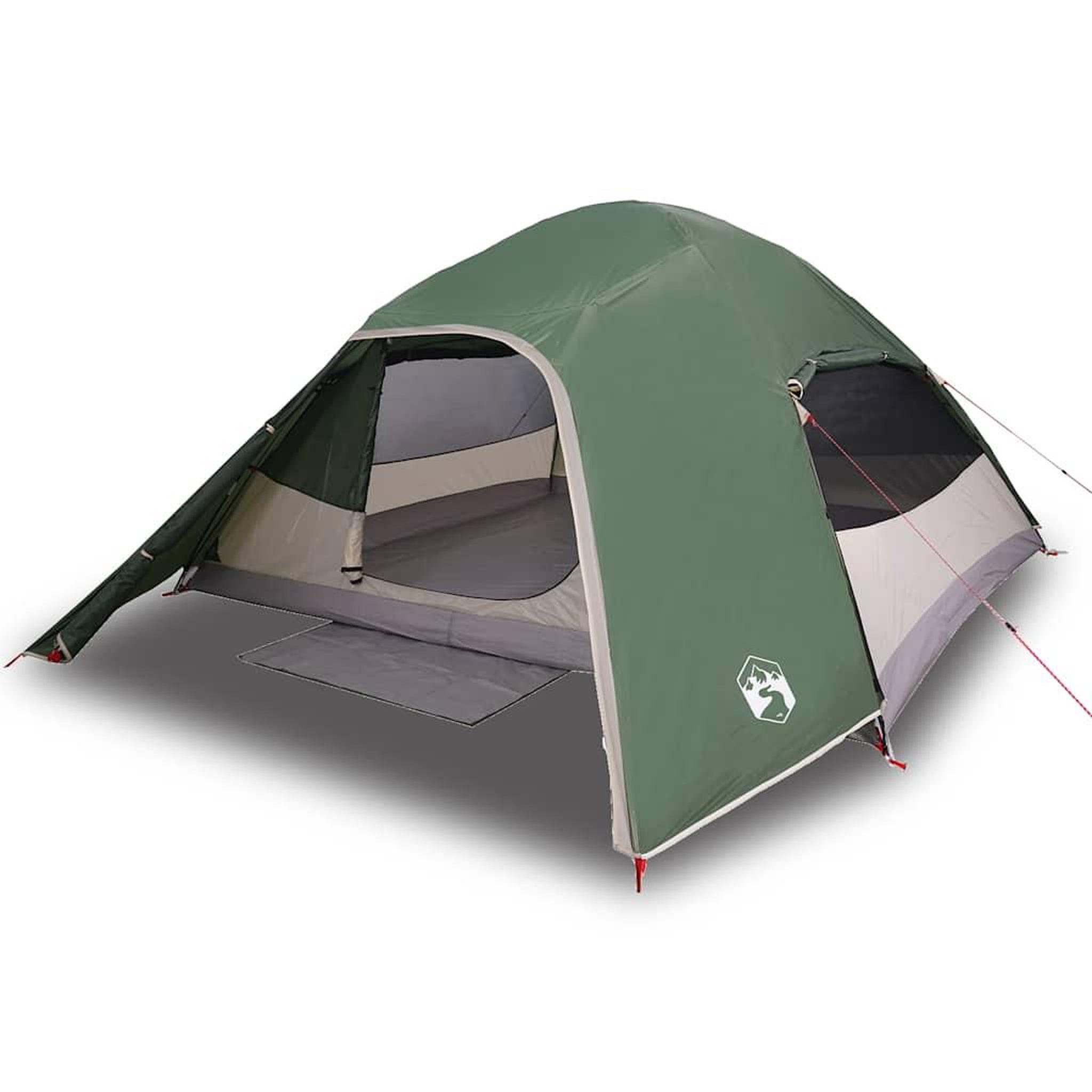 Voir la diapositive 2 : VIDAXL Tente de camping a dome 4 personnes vert impermeable