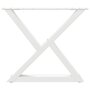 Voir la diapositive 5 : VIDAXL Pieds de table basse 2 pcs blanc 50x(42-43,3) cm acier