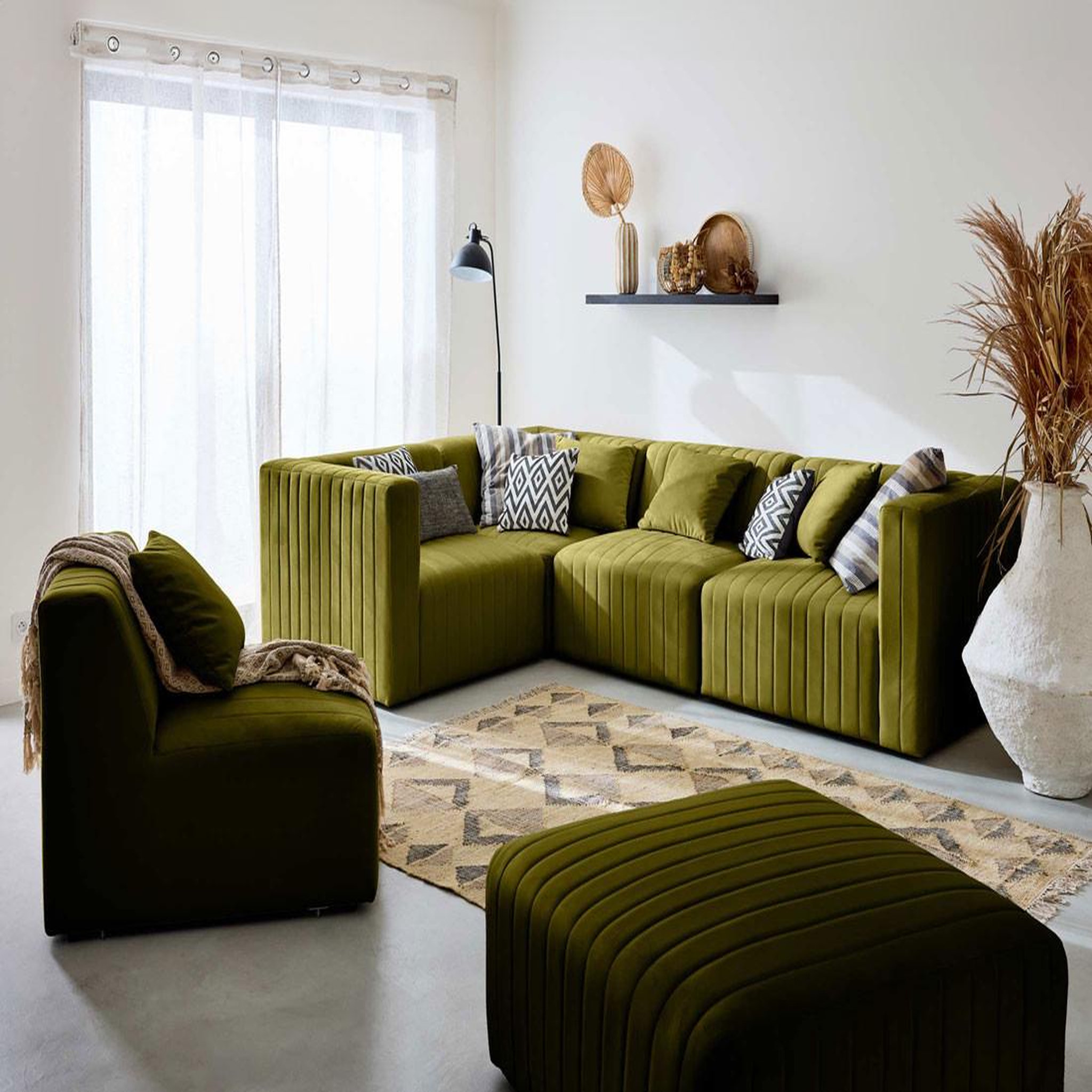 Voir la diapositive 2 : BEST MOBILIER Nova - module d'assise - en velours