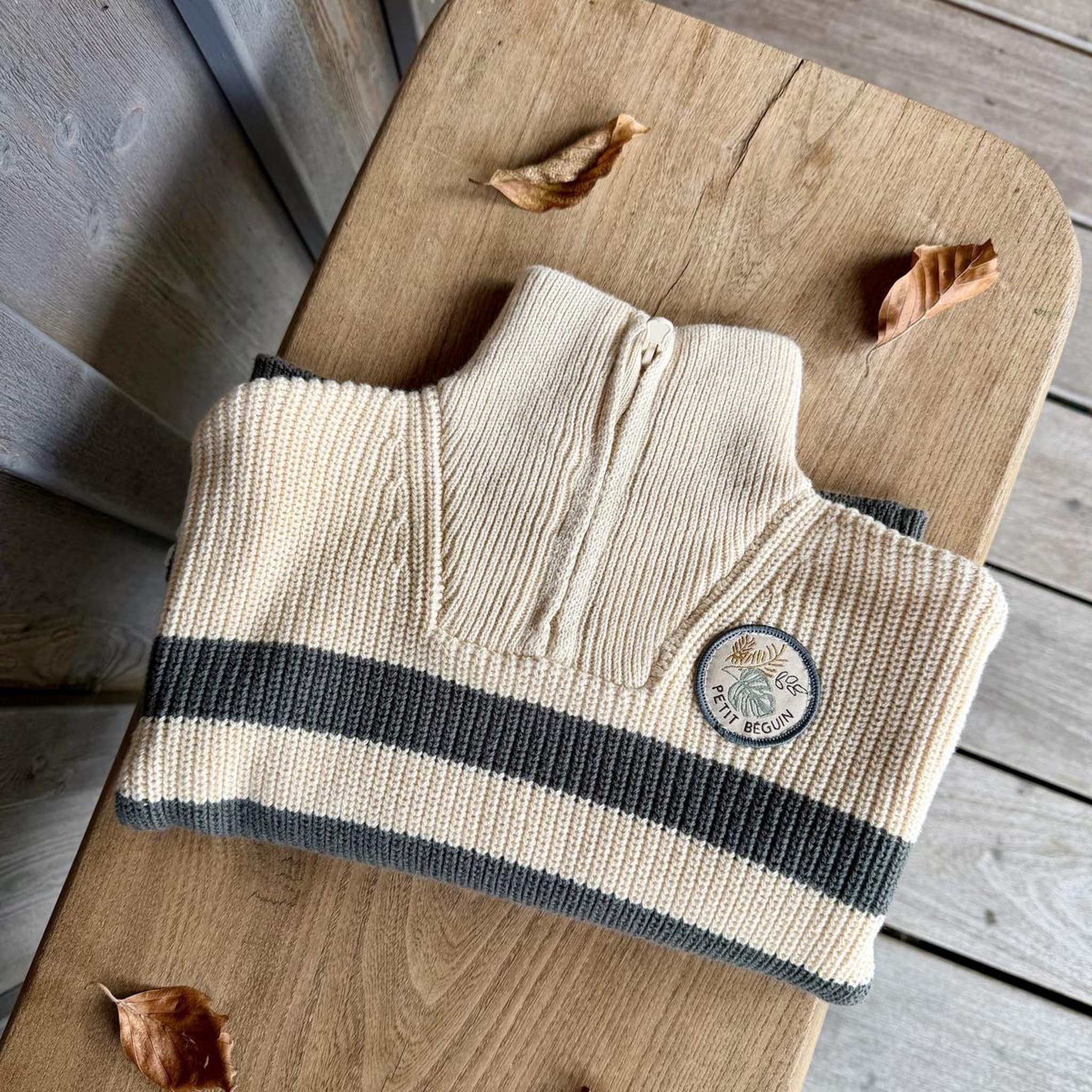 Voir la diapositive 6 : PETIT BEGUIN Pull enfant en tricot Ubatuba