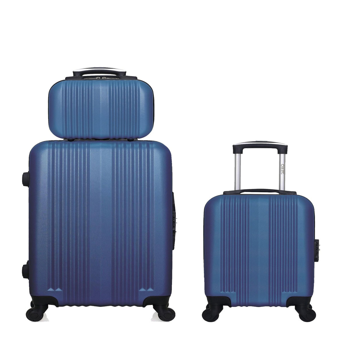 HERO HERO - Lot de 3 - Valise Weekend, valise cabine XXS et vanity LIPARI