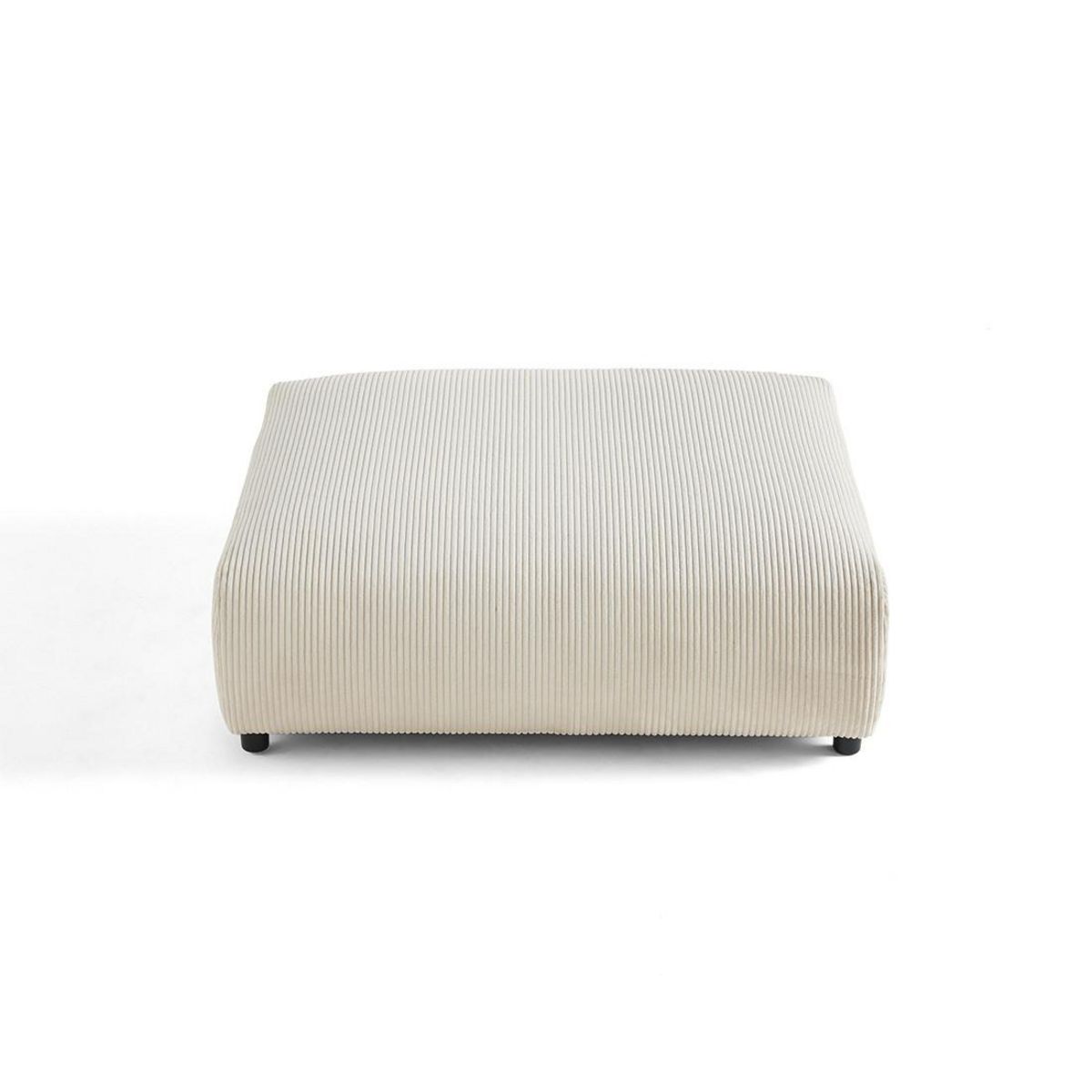 LISA DESIGN Garance - grand pouf modulable - en velours côtelé