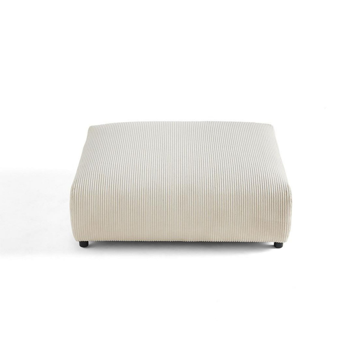 LISA DESIGN Garance - grand pouf modulable - en velours côtelé