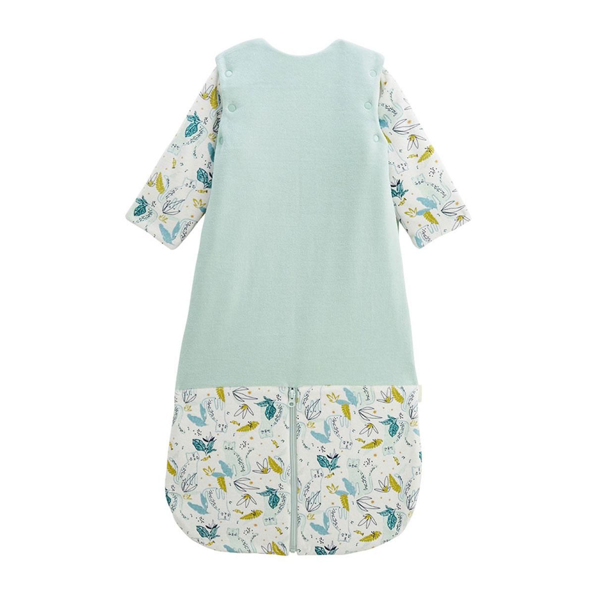 Petit Béguin Turbulette TOG 2,5 en velours avec manches amovibles et jambes séparables Oscar