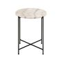 Voir la diapositive 3 : LISA DESIGN Ezaro - table basse ronde - 42 cm - plateau en marbre - pieds en acier