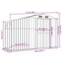 Voir la diapositive 6 : VIDAXL Abri de jardin marron 277x93x179 cm acier galvanise
