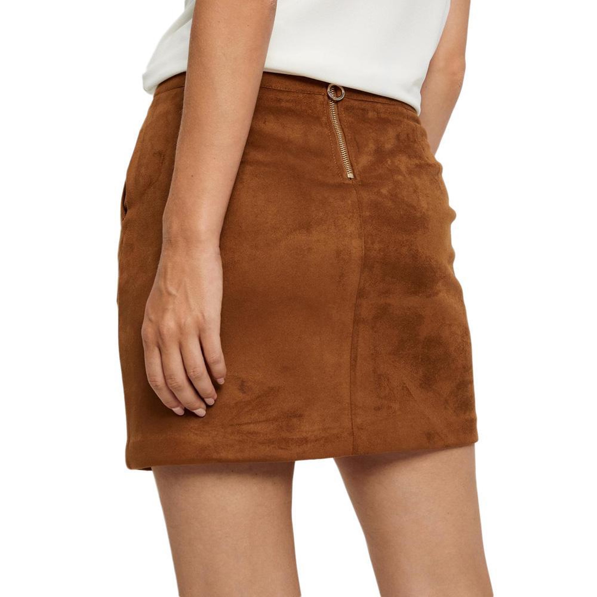 Voir la diapositive 2 : Vero Moda Jupe Camel Femme Vero Moda Nadina