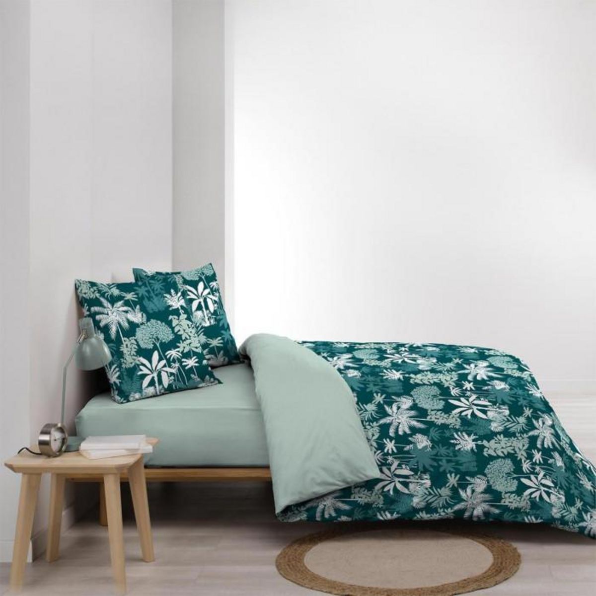 Paris Prix Parure de Lit 3 Pièces  Scarlett  240x220cm Émeraude