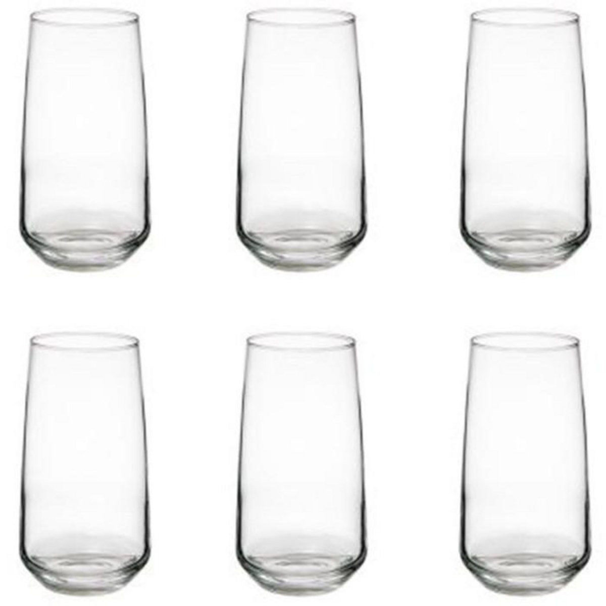 SECRET DE GOURMET Lot de 6 Gobelets en Verre  Elaya  48cl Transparent