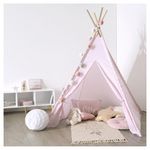 ATMOSPHERA FOR KIDS Tipi d'intérieur enfant motifs triangles hauteur 160 cm. Coloris disponibles : Rose