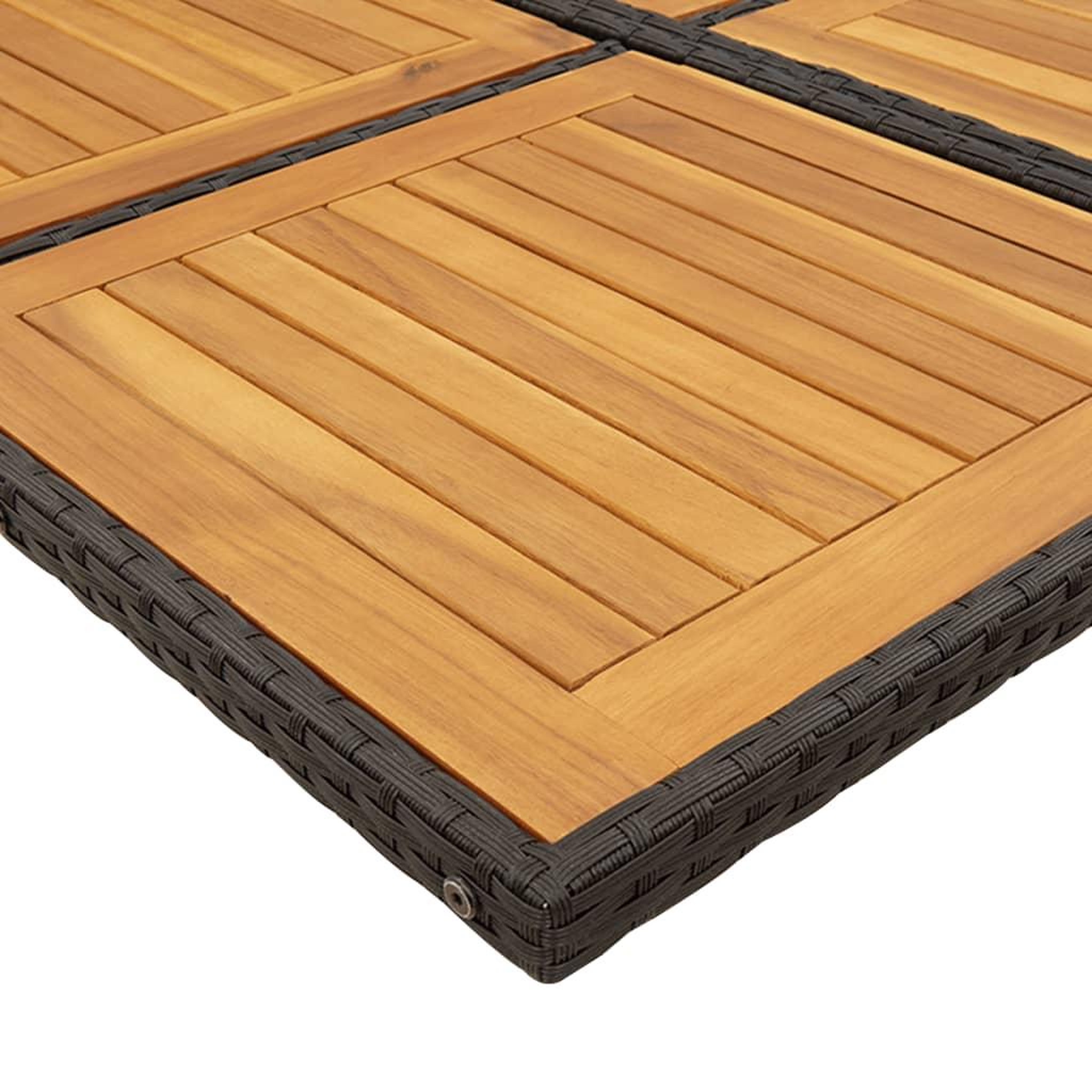 Voir la diapositive 5 : VIDAXL Ensemble a manger de jardin 15 pcs coussins noir resine tressee