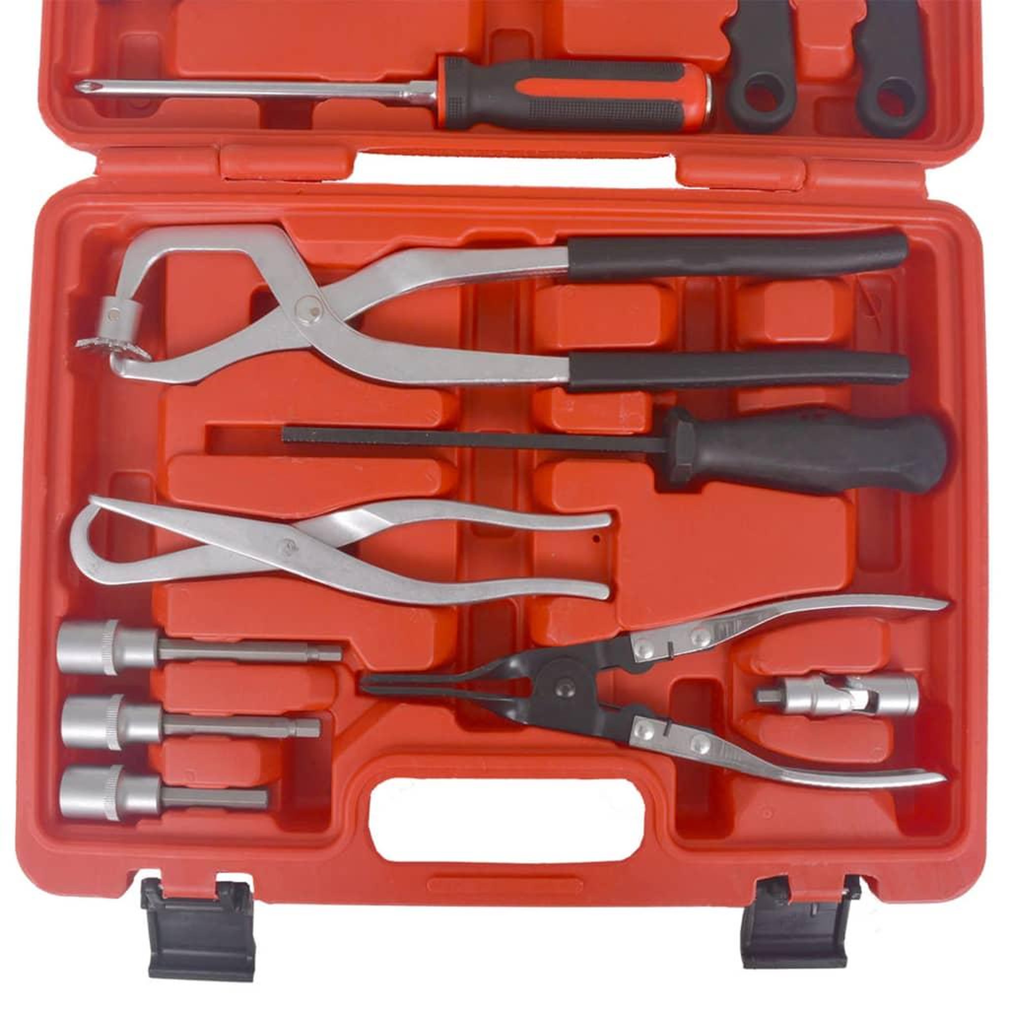 Voir la diapositive 4 : VIDAXL Ensemble d'outils d'assemblage et d'entretien des freins 15 pcs