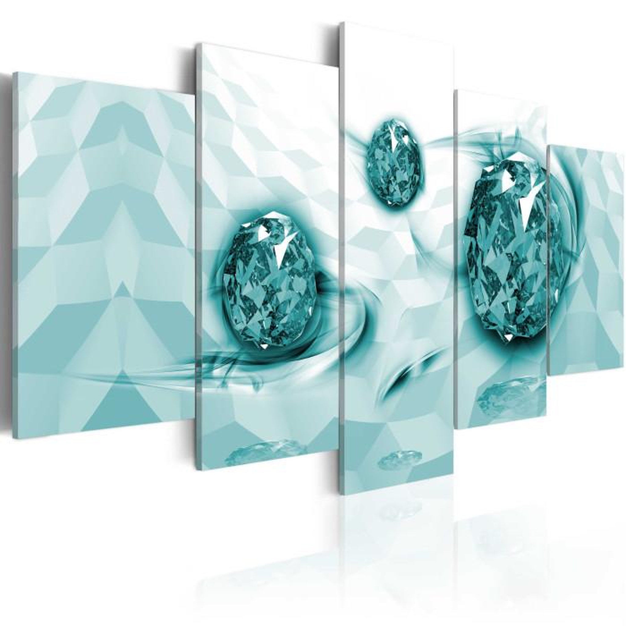 Paris Prix Tableau Imprimé  Embedded in Turquoise. Coloris disponibles : Multicolore