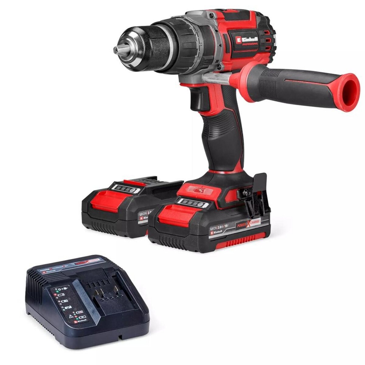 Einhell Perceuse-visseuse percussion TP-CD 18/70 Li-i BL (2x2,0 Ah) - 18V - brushless - 70Nm - 2 vitesses