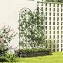 Voir la diapositive 2 : OUTSUNNY Treillis de jardin effet fer forgé oiseau - 2 supports plantes grimpantes - 50 x 180 cm - métal époxy noir