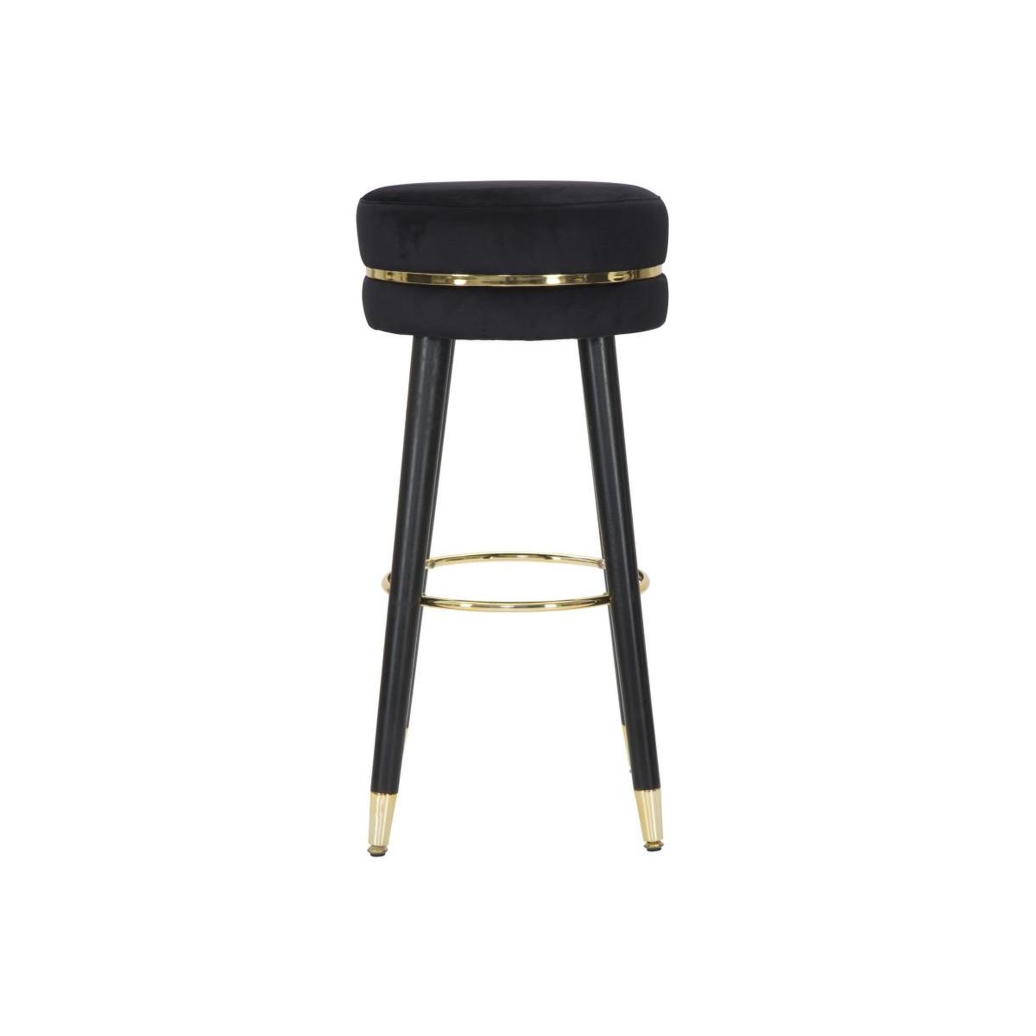 Voir la diapositive 2 : Paris Prix Tabouret de bar design  paris  74cm noir & or