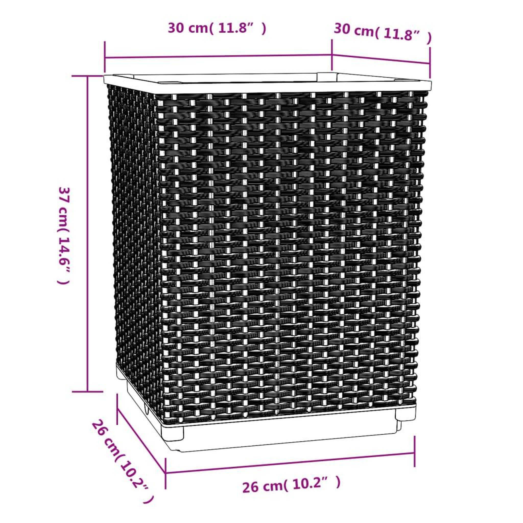 Voir la diapositive 6 : VIDAXL Jardinieres 2 pcs gris clair 30x30x37 cm polypropylene