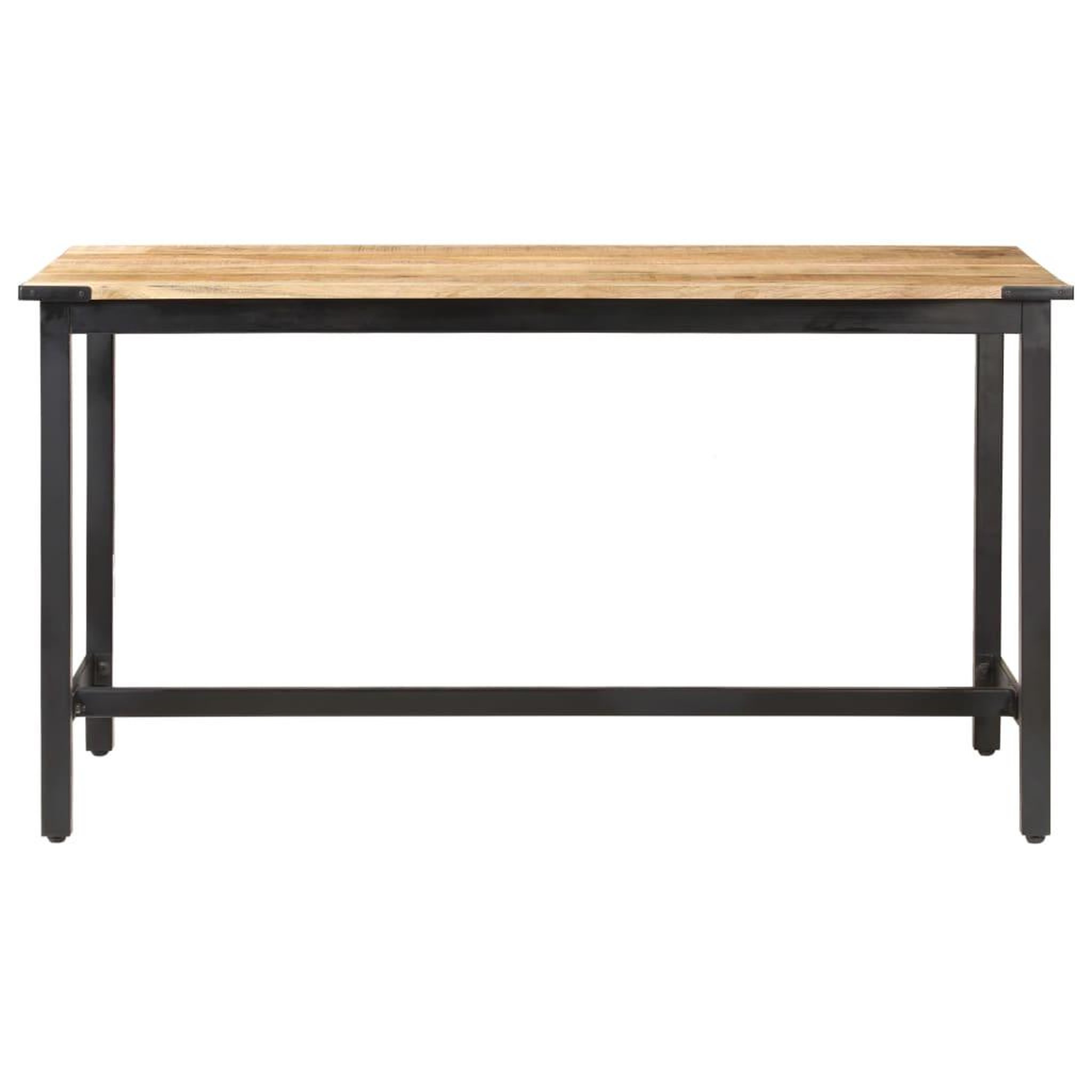 Voir la diapositive 2 : VIDAXL Table a manger 140x70x76 cm Bois de manguier brut massif