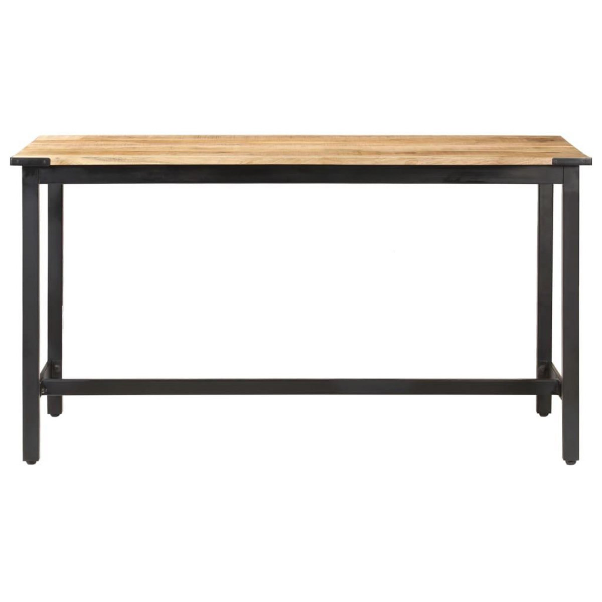 VIDAXL Table a manger 140x70x76 cm Bois de manguier brut massif