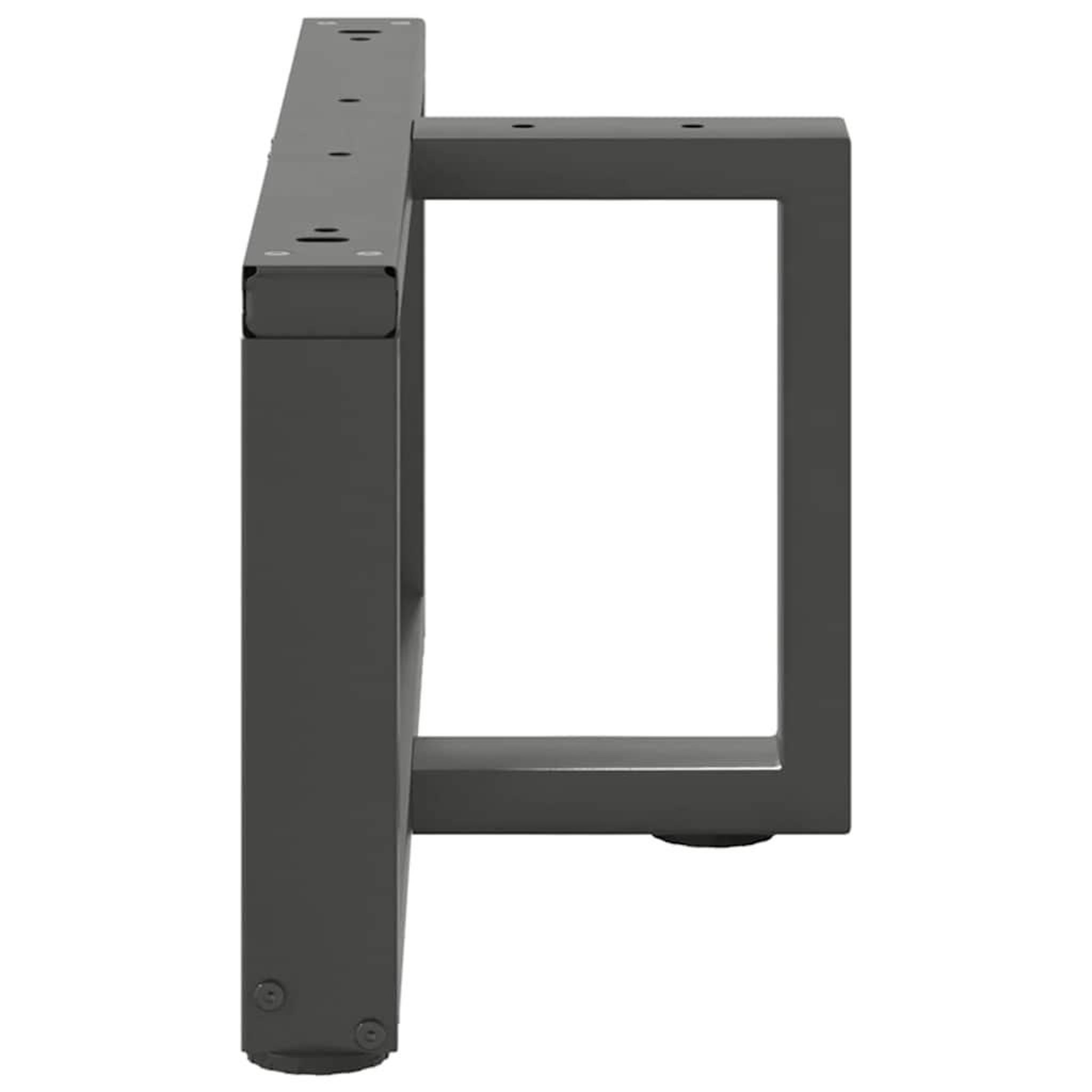 Voir la diapositive 5 : VIDAXL Pieds de table basse forme de T 2pcs anthracite 70x25x(30-31)cm