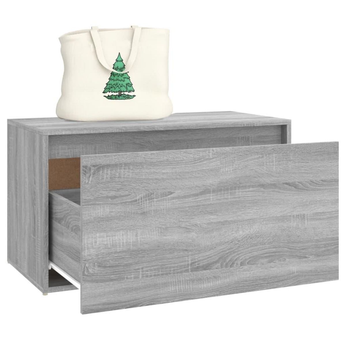 VIDAXL Banc d'entree 80x40x45 cm Sonoma gris Bois d'ingenierie