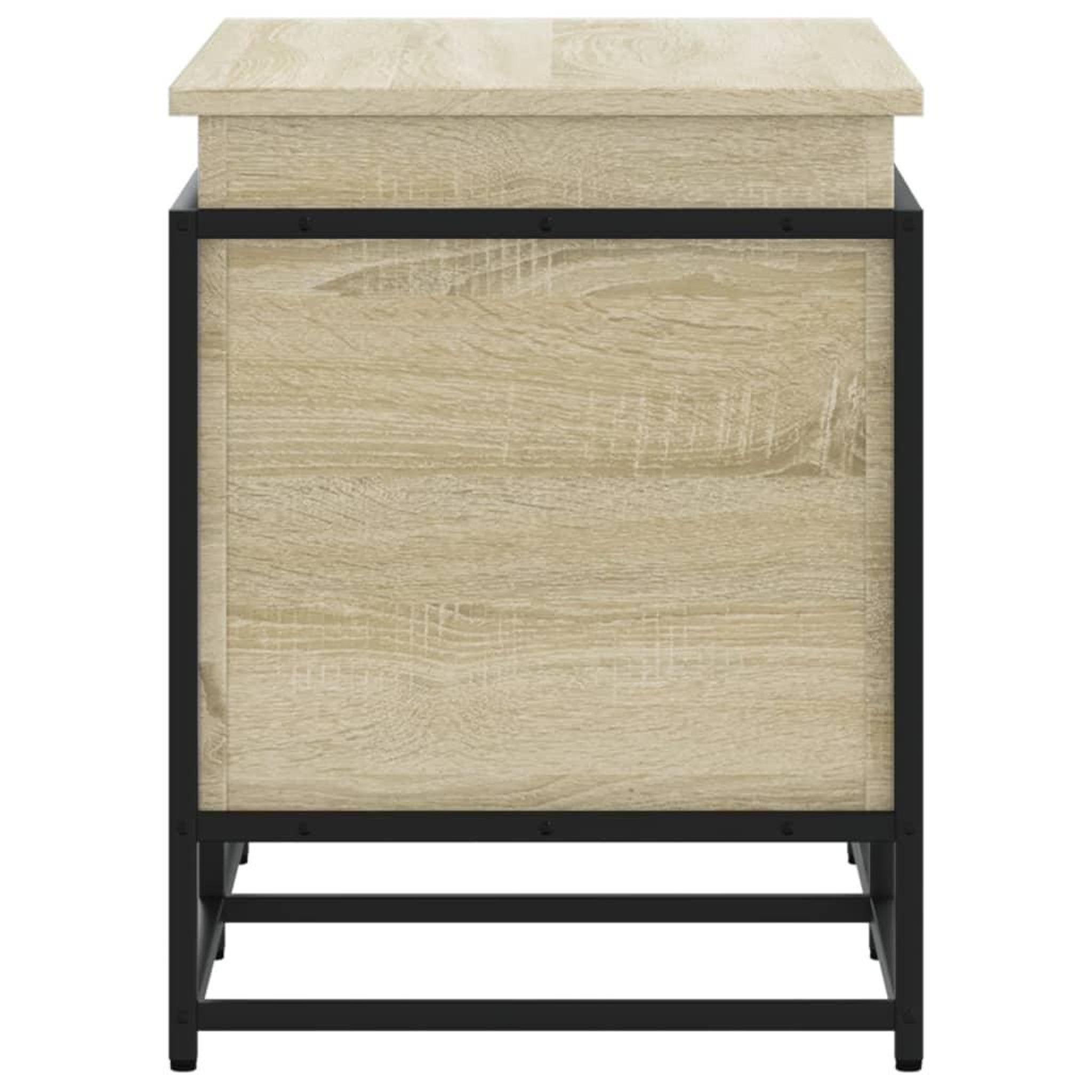 Voir la diapositive 5 : VIDAXL Boîte de rangement avec couvercle chene sonoma bois ingenierie