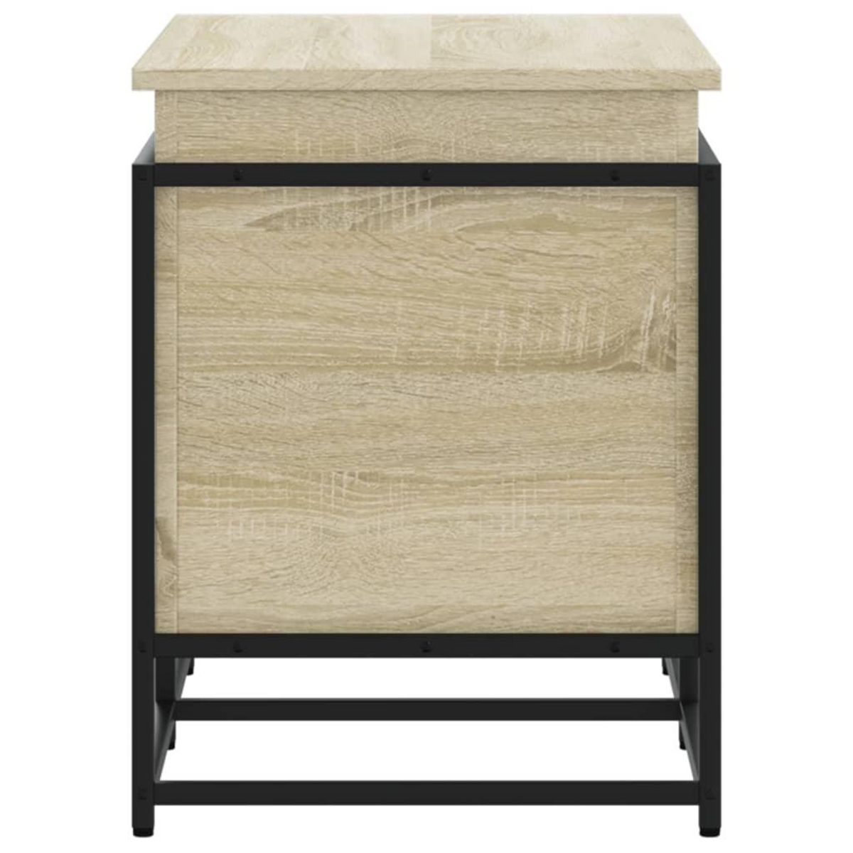 VIDAXL Boîte de rangement avec couvercle chene sonoma bois ingenierie