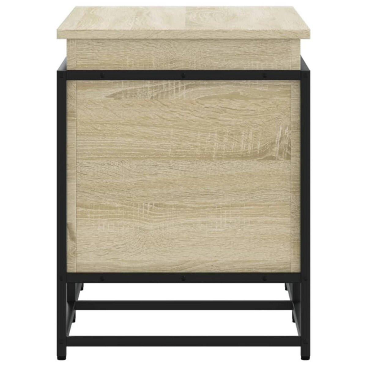 VIDAXL Boîte de rangement avec couvercle chene sonoma bois ingenierie