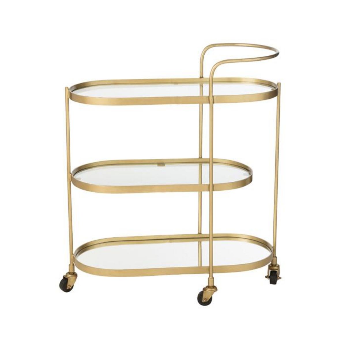 Paris Prix Desserte 3 Niveaux Design  Leanor  84cm Or