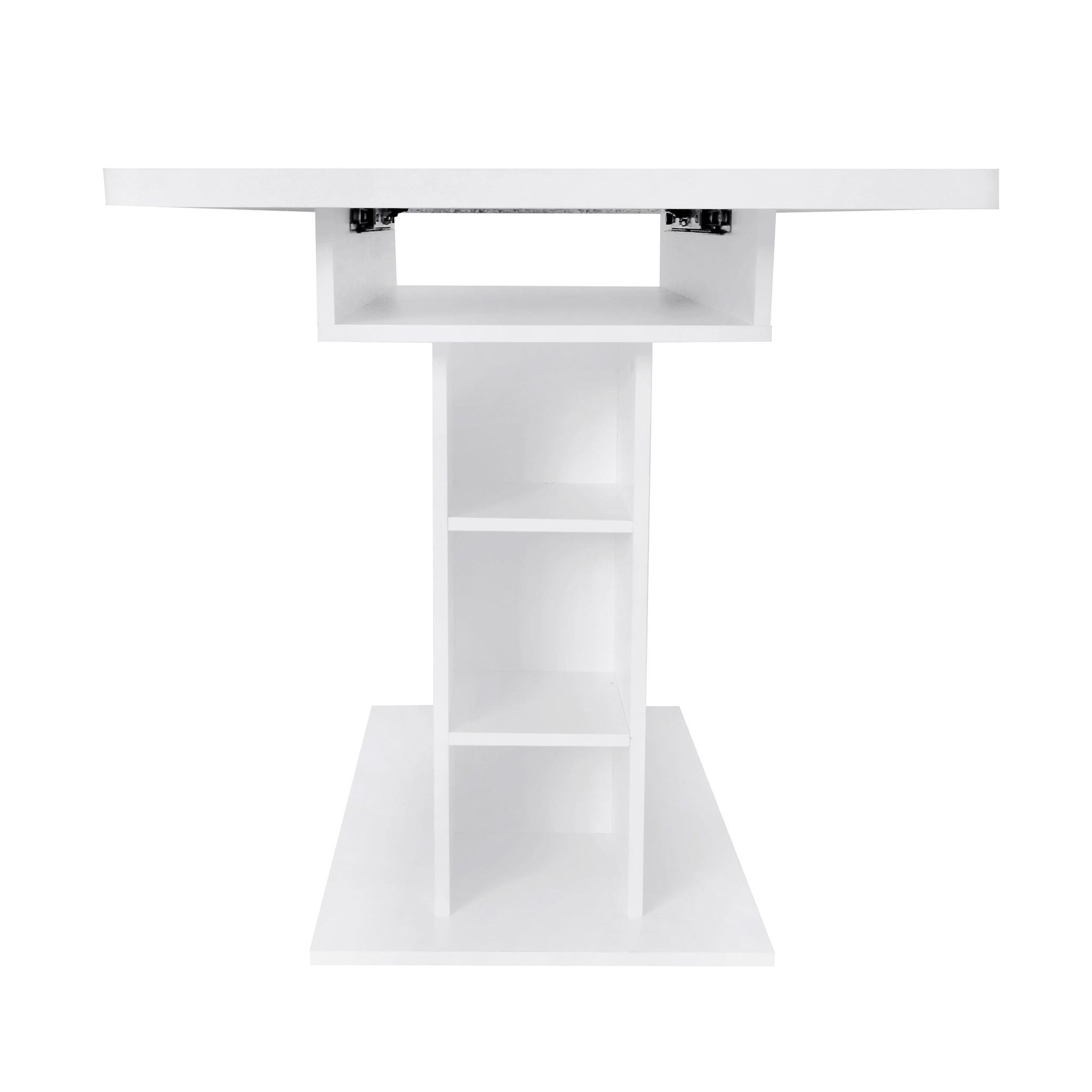 Voir la diapositive 6 : MERAX Table à Manger 110(130) X 70 X 75cm Extensible Avec Rangement