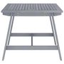 Voir la diapositive 2 : VIDAXL Table a dîner de jardin Gris 88x88x74 cm Bois d'acacia massif