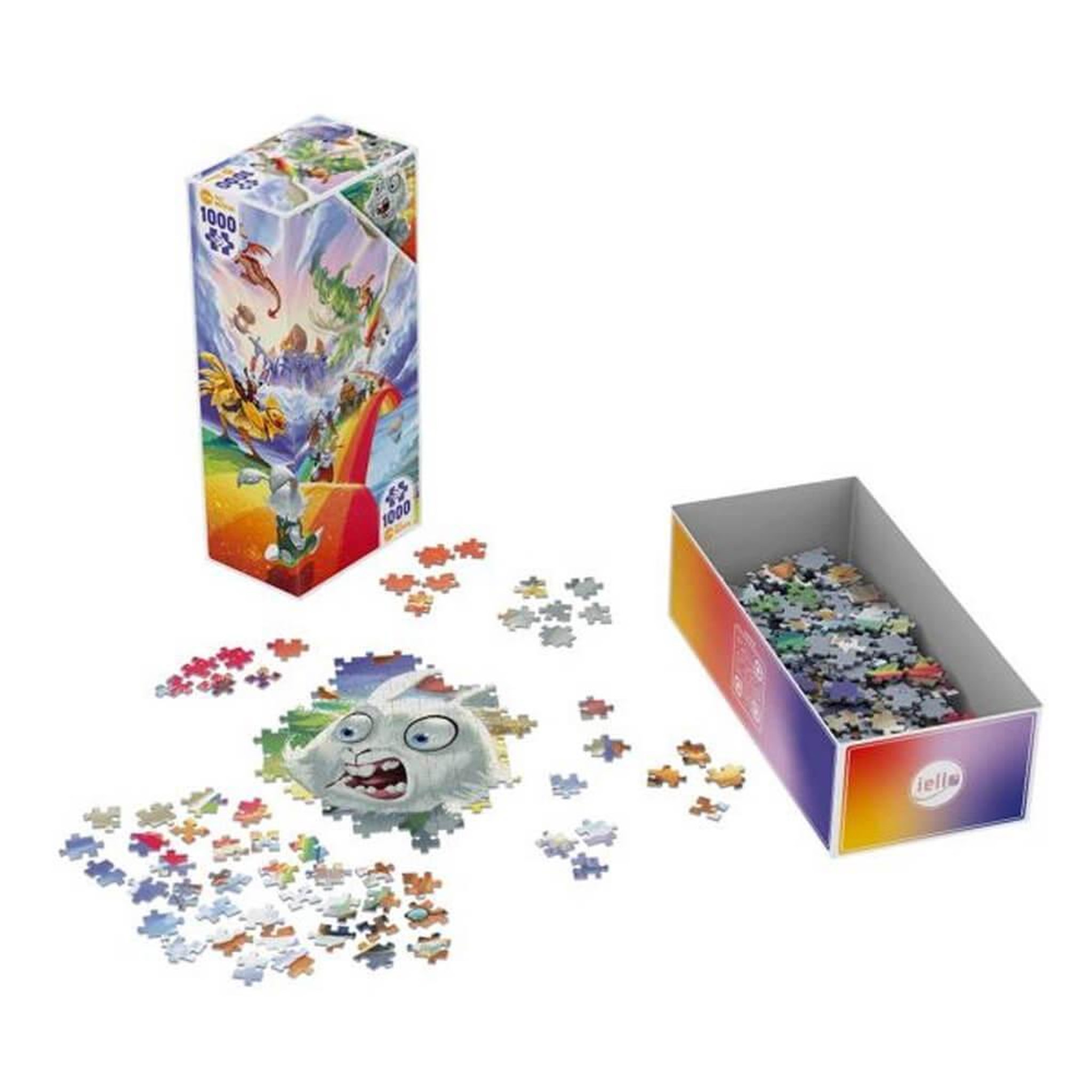 Voir la diapositive 3 : Iello Puzzle 1000 pièces – Bunny Kingdom in the Sky – Puzzle Twist – Iello