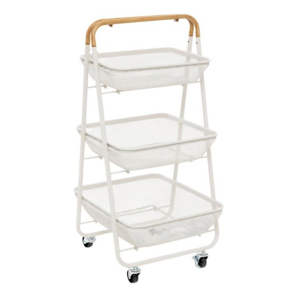 FIVE Desserte de Cuisine 3 Niveaux  Mayaj  86cm Beige