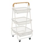 FIVE Desserte de Cuisine 3 Niveaux  Mayaj  86cm Beige