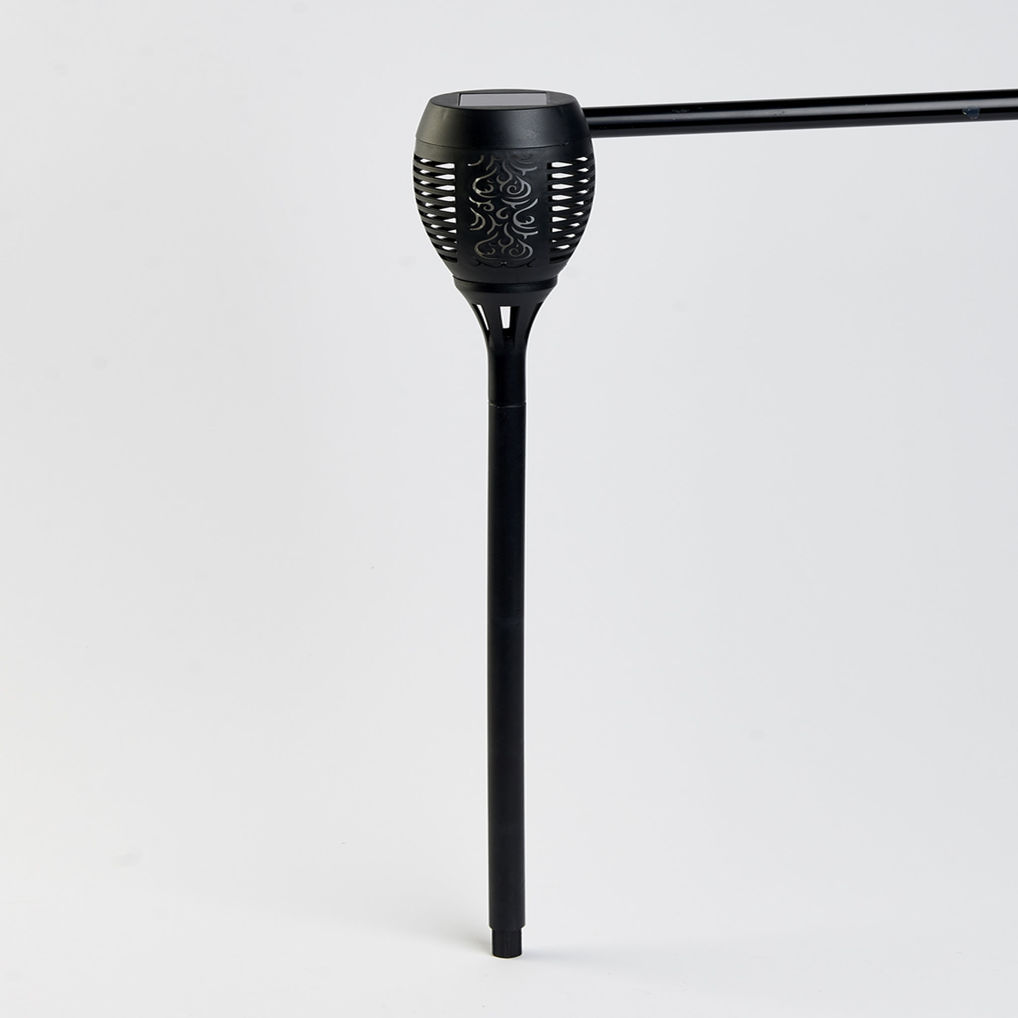 Voir la diapositive 3 : GARDENSTAR Lampe solaire à flamme à planter - H60cm