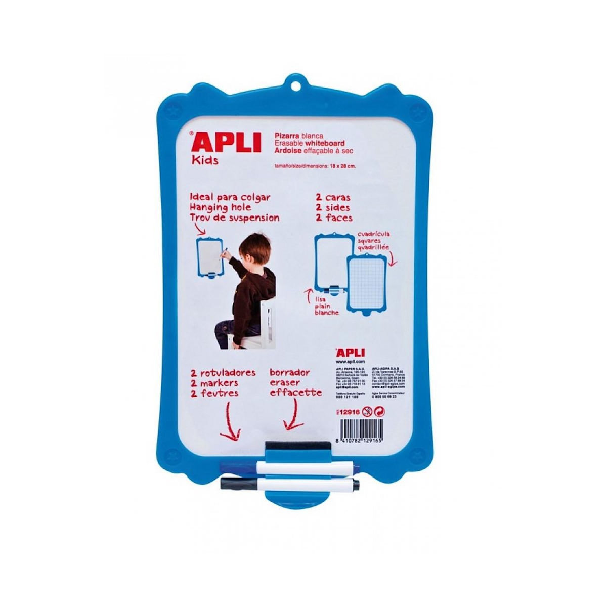 Apli Agipa Ardoise Effacable avec marqueur et affacette