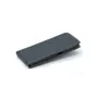 amahousse Housse noire Xiaomi Redmi 10 à clapet vertical et languettes aimantées