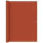 VIDAXL Ecran de balcon Orange 120x500 cm PEHD