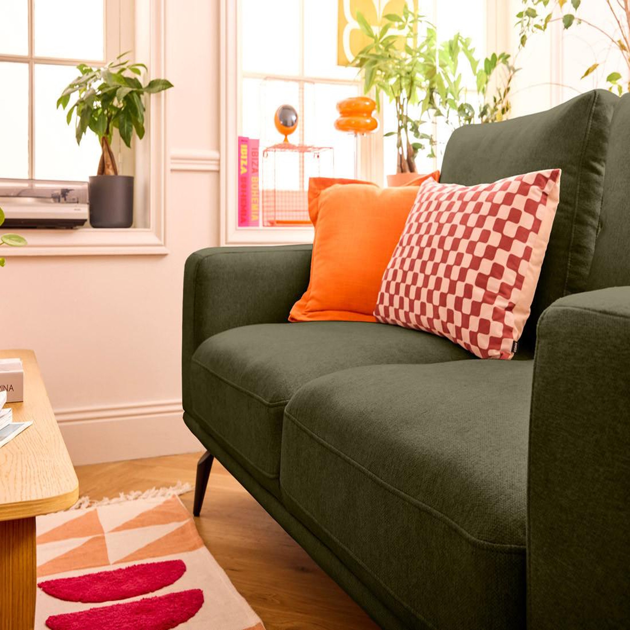 Voir la diapositive 3 : LISA DESIGN Vicence - canapé droit 2 places en tissu