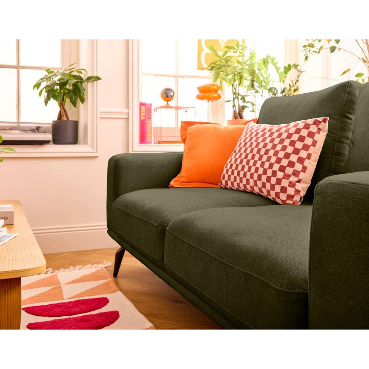 LISA DESIGN Vicence - canapé droit 2 places en tissu