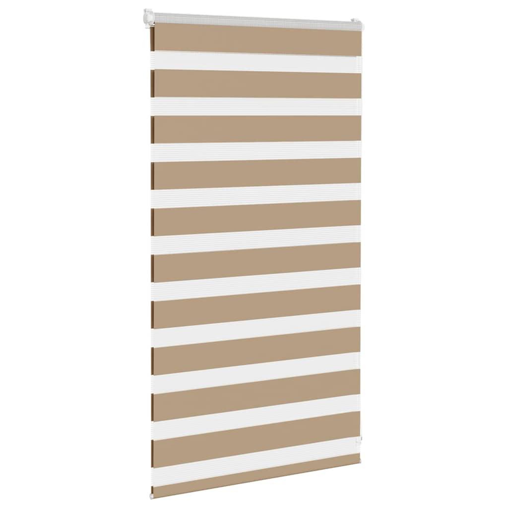 Voir la diapositive 3 : VIDAXL Store zebre marron sable largeur du tissu 80,9 cm polyester