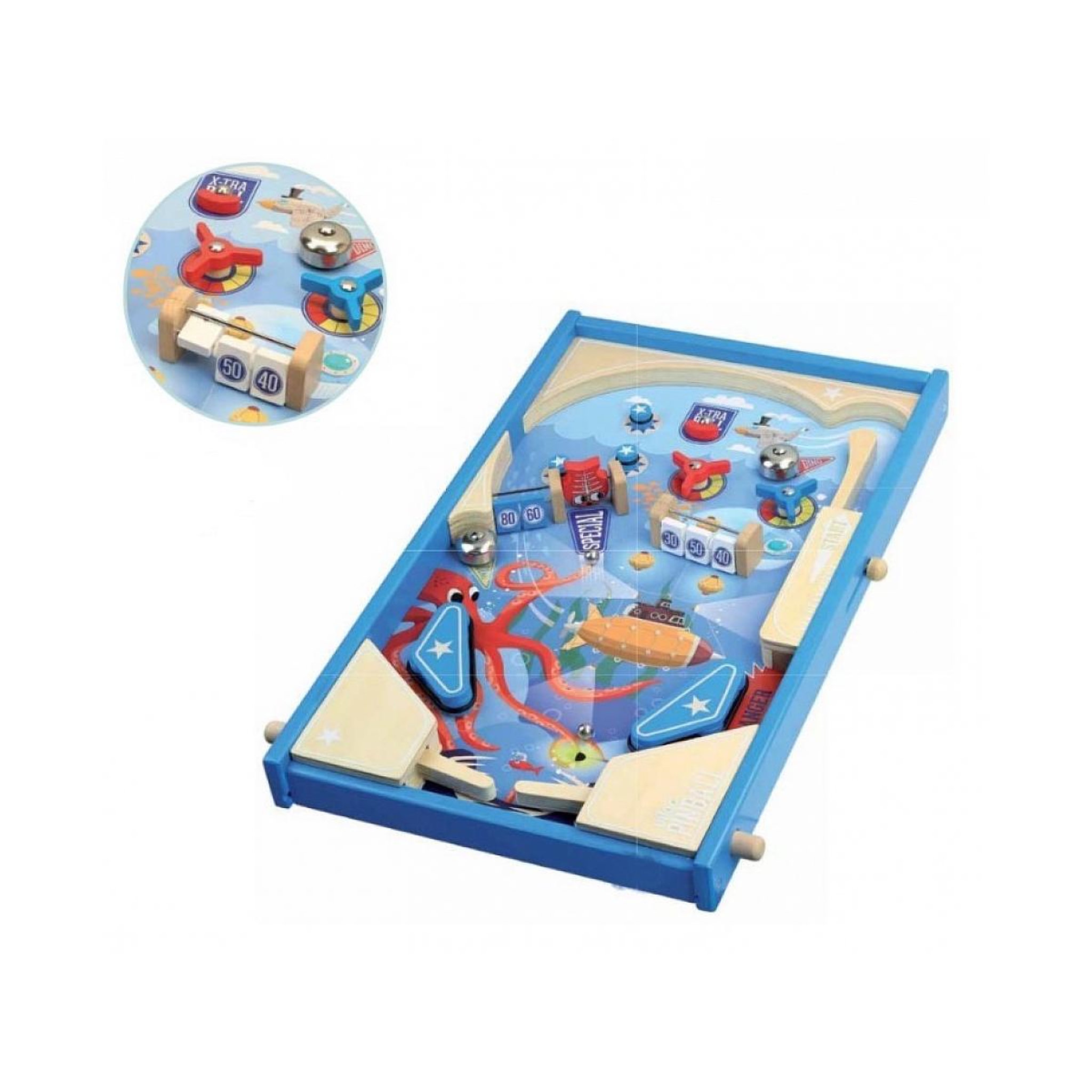 Vilac Grand Flipper en bois sous la mer