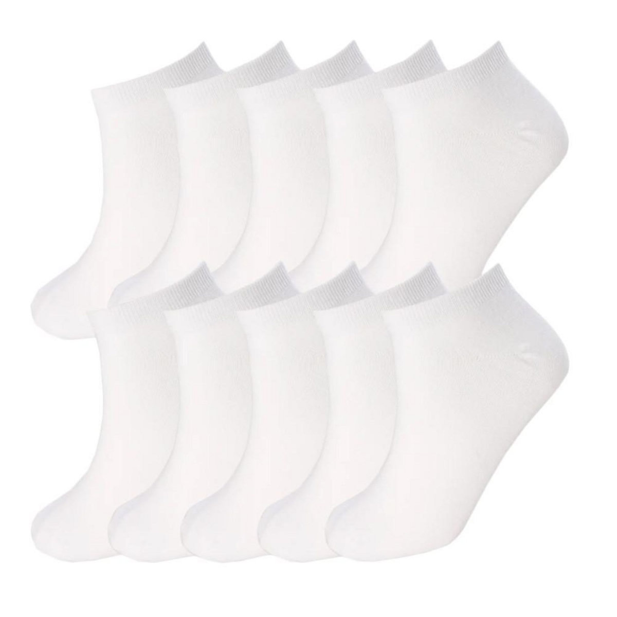 TWINDAY x10 paires de chaussettes blanches homme Twinday