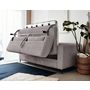 Voir la diapositive 2 : LISA DESIGN Owen - canapé 3 places convertible express couchage quotidien 140 cm matelas 12 cm en velours côtelé grosses côtes