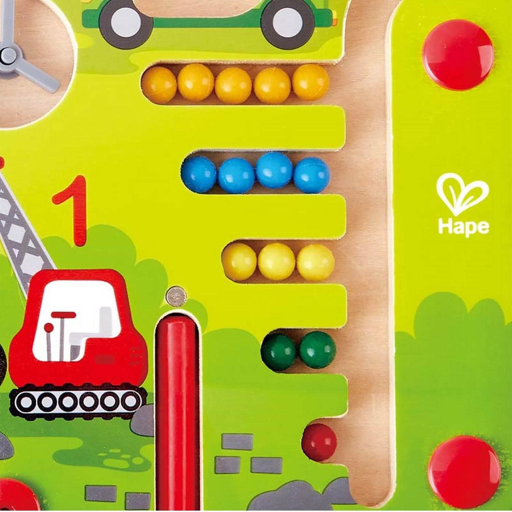 Voir la diapositive 4 : Hape Labyrinthe magnetique vehicules de chantier