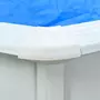 VIDAXL Piscine avec parois en acier 360x120 cm Blanc