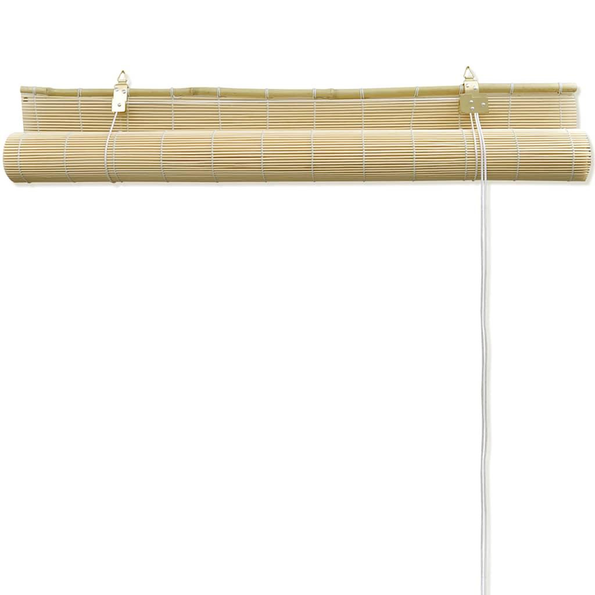 Voir la diapositive 3 : VIDAXL Store a rouleau bambou naturel 120x160 cm