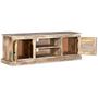 Voir la diapositive 3 : VIDAXL Meuble TV Bois de manguier massif