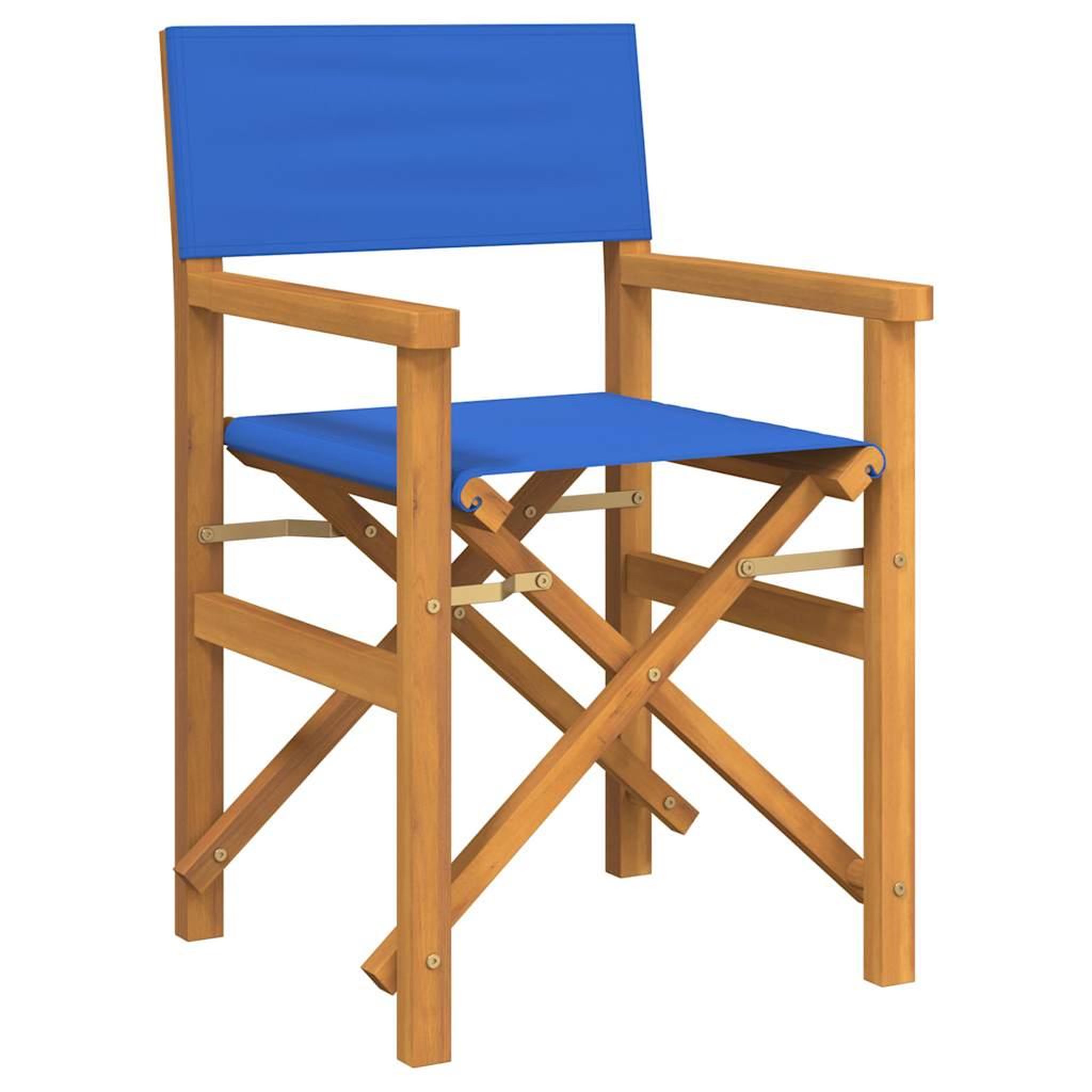 Voir la diapositive 3 : VIDAXL Chaises de metteur en scene pliantes lot de 2 Bois teck massif