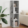 Voir la diapositive 1 : VIDAXL Armoire d angle Gris béton 33x33x132 cm Bois d'ingénierie